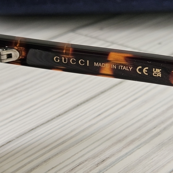 Gucci GG0747s 003 Round Sunglasses In Havana Green and Tortoise Shell NWT - Picture 5 of 10
